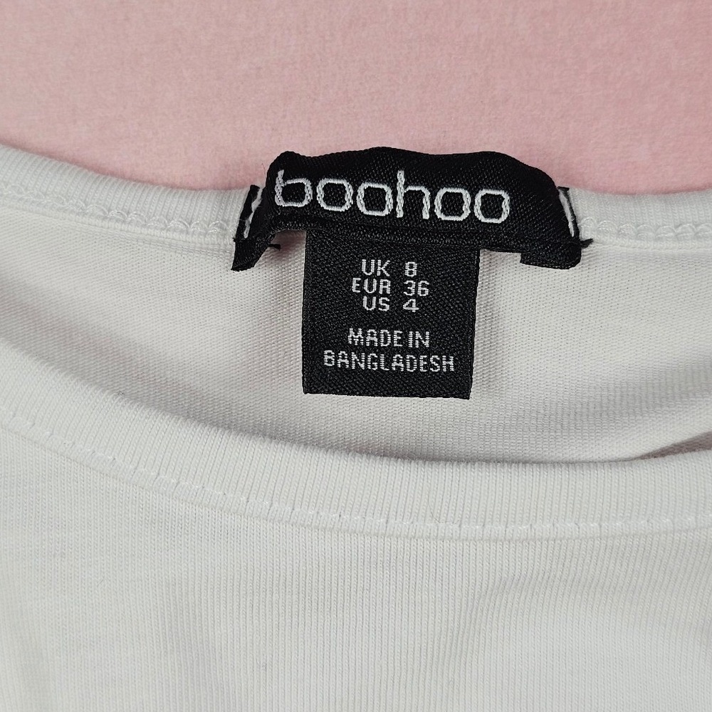 Boohoo Bodysuit Set Women Black White Long Sleeve Crewneck Excellent Layering - Picture 8 of 8